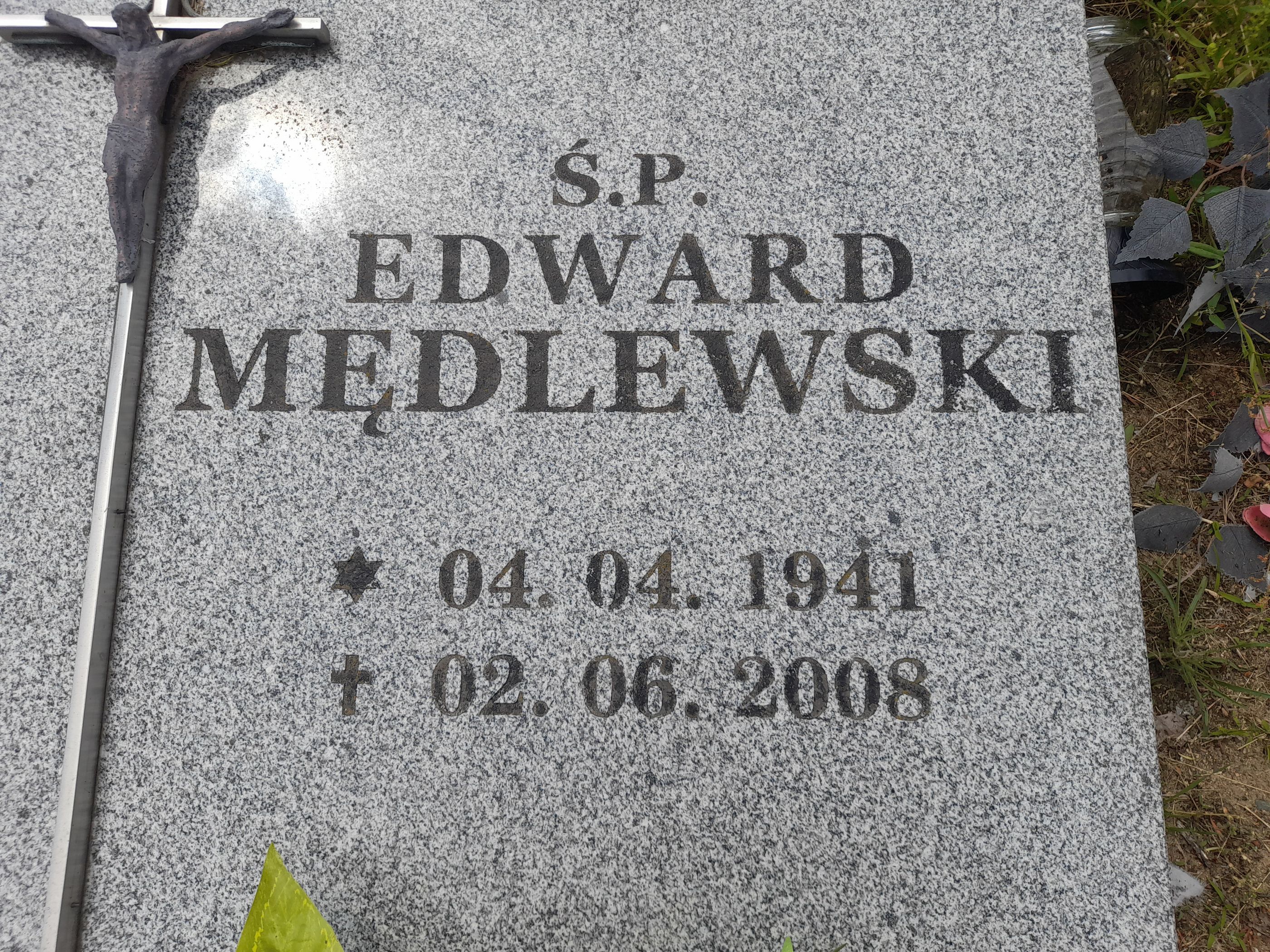 Grób Edward Mędlewski