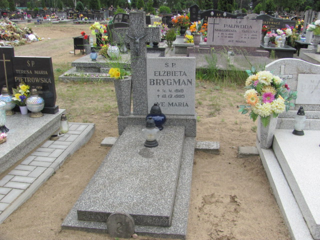 Grób Elżbieta Brygman