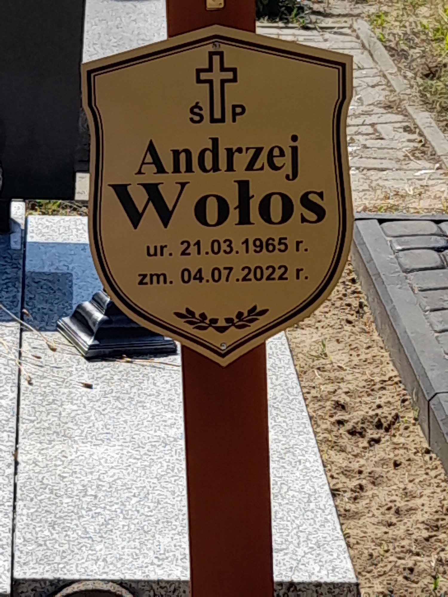 Grób Andrzej Wołos