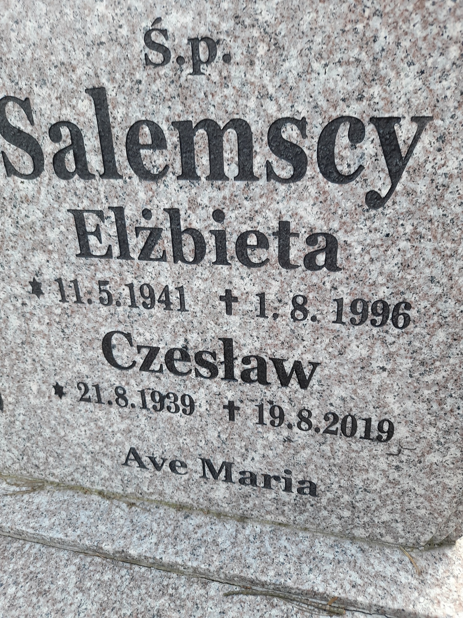 Grób Czesław Salemski