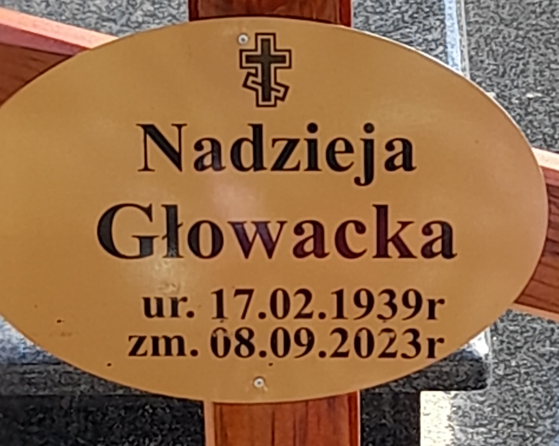 Grób Nadzieja Głowacka