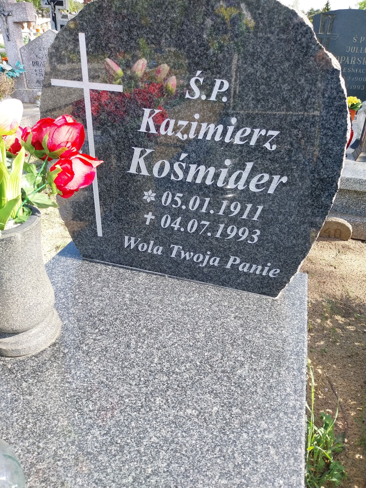 Grób Kazimierz Kośmider