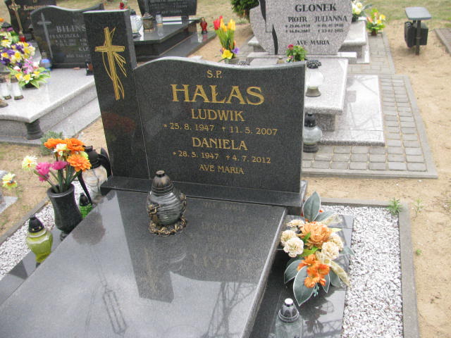 Grób Daniela Hałas