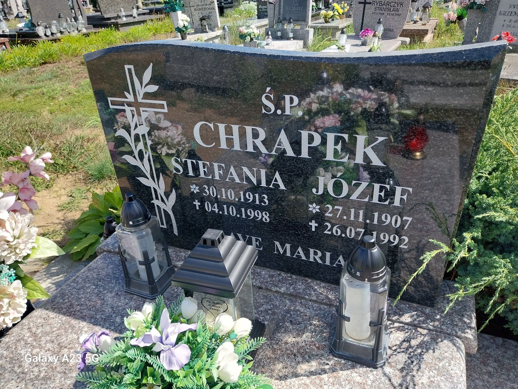 Grób Stefania Chrapek