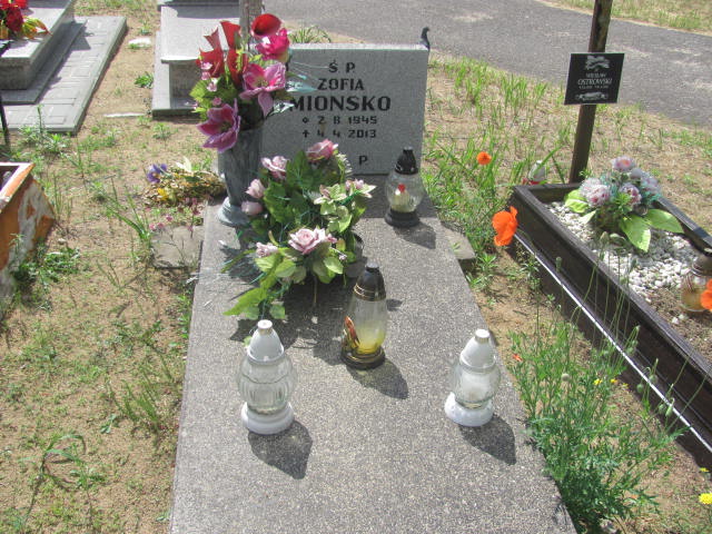 Grób Zofia Mionsko