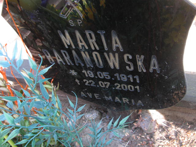 Grób Marta Baranowska