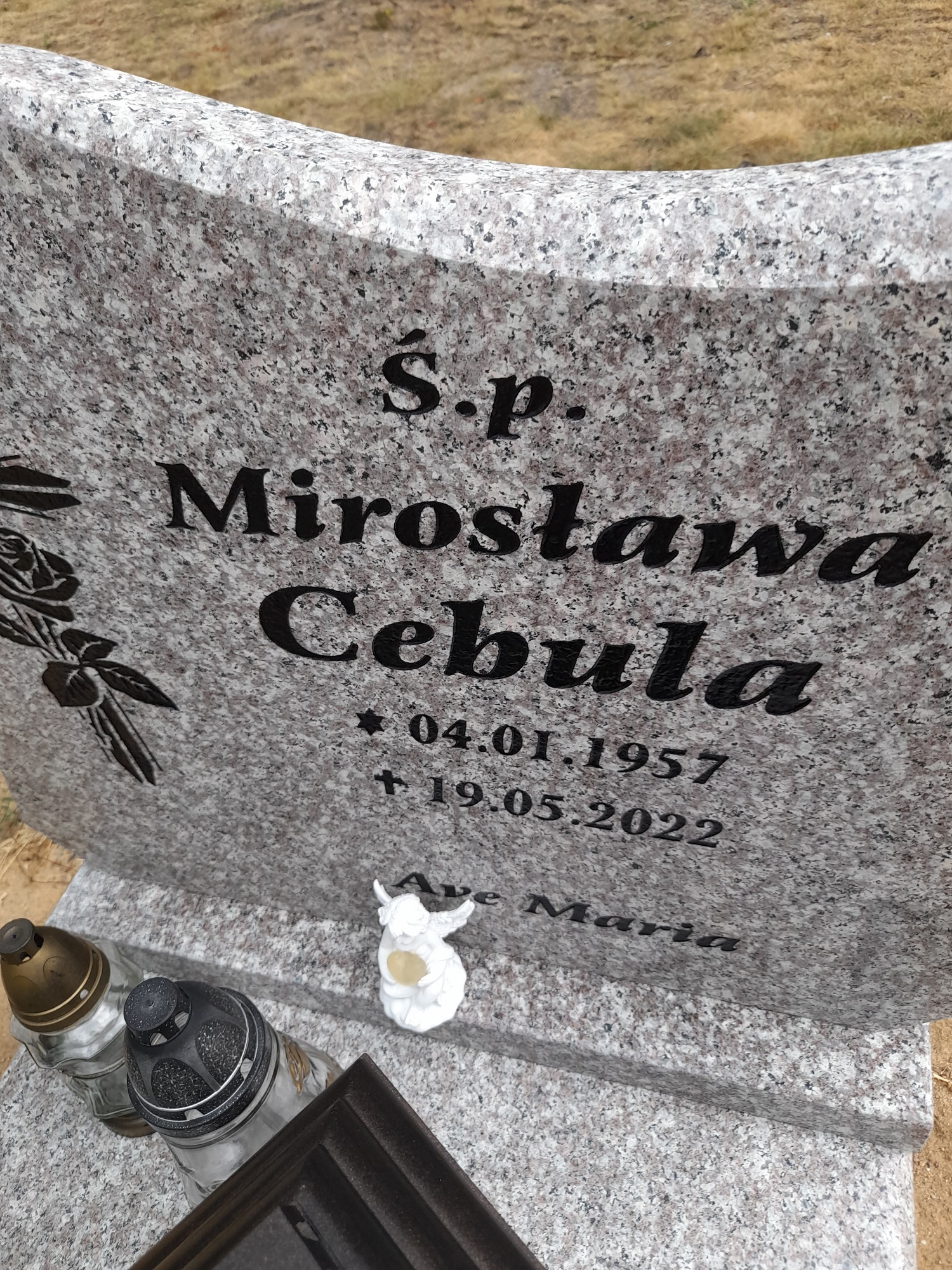Grób Mirosława Cebula