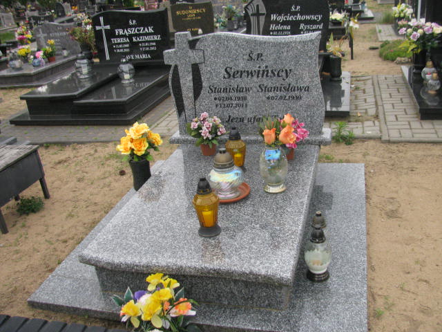 Grób Stanisława Serwińska 