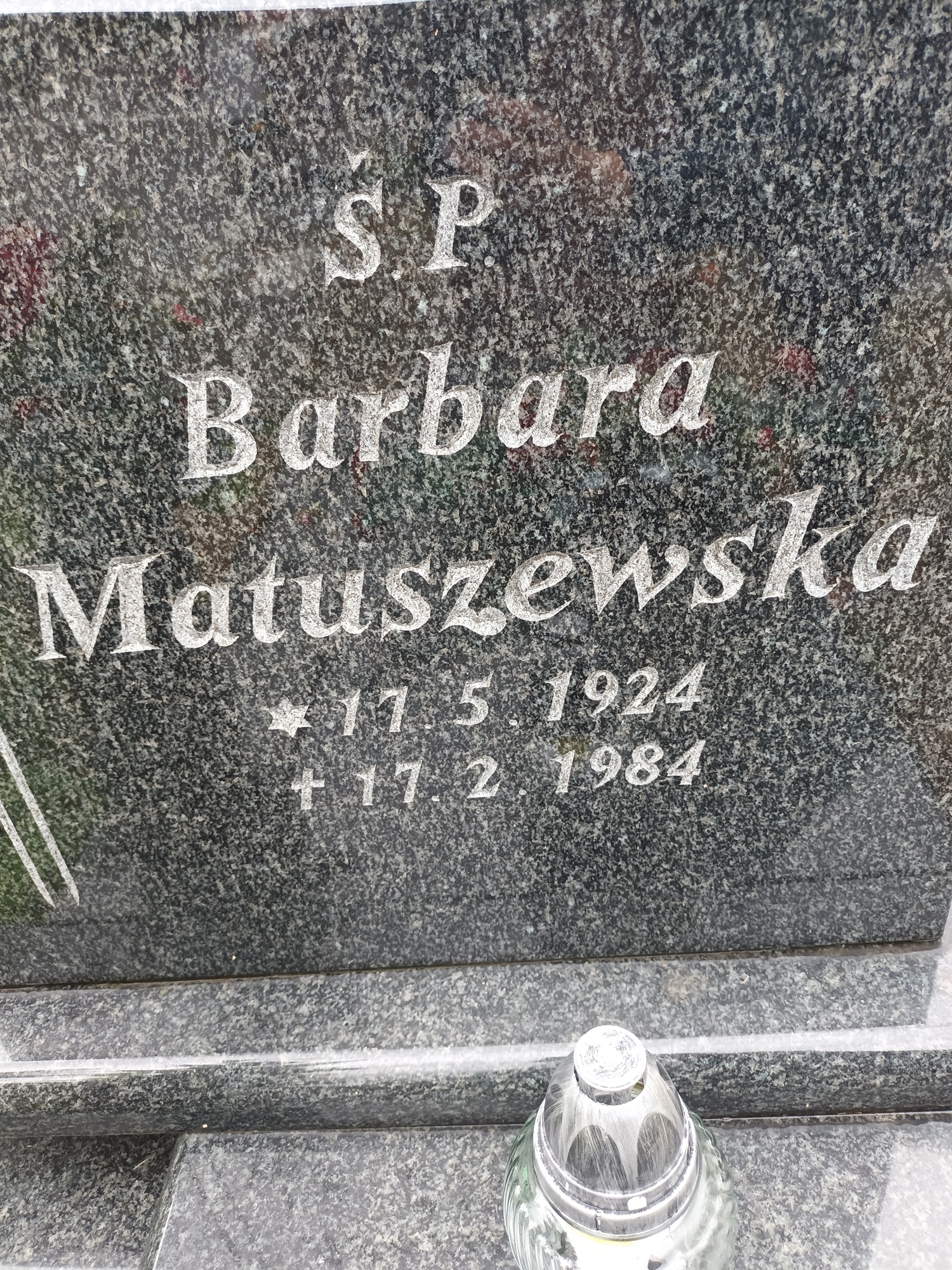 Grób Barbara Matuszewska