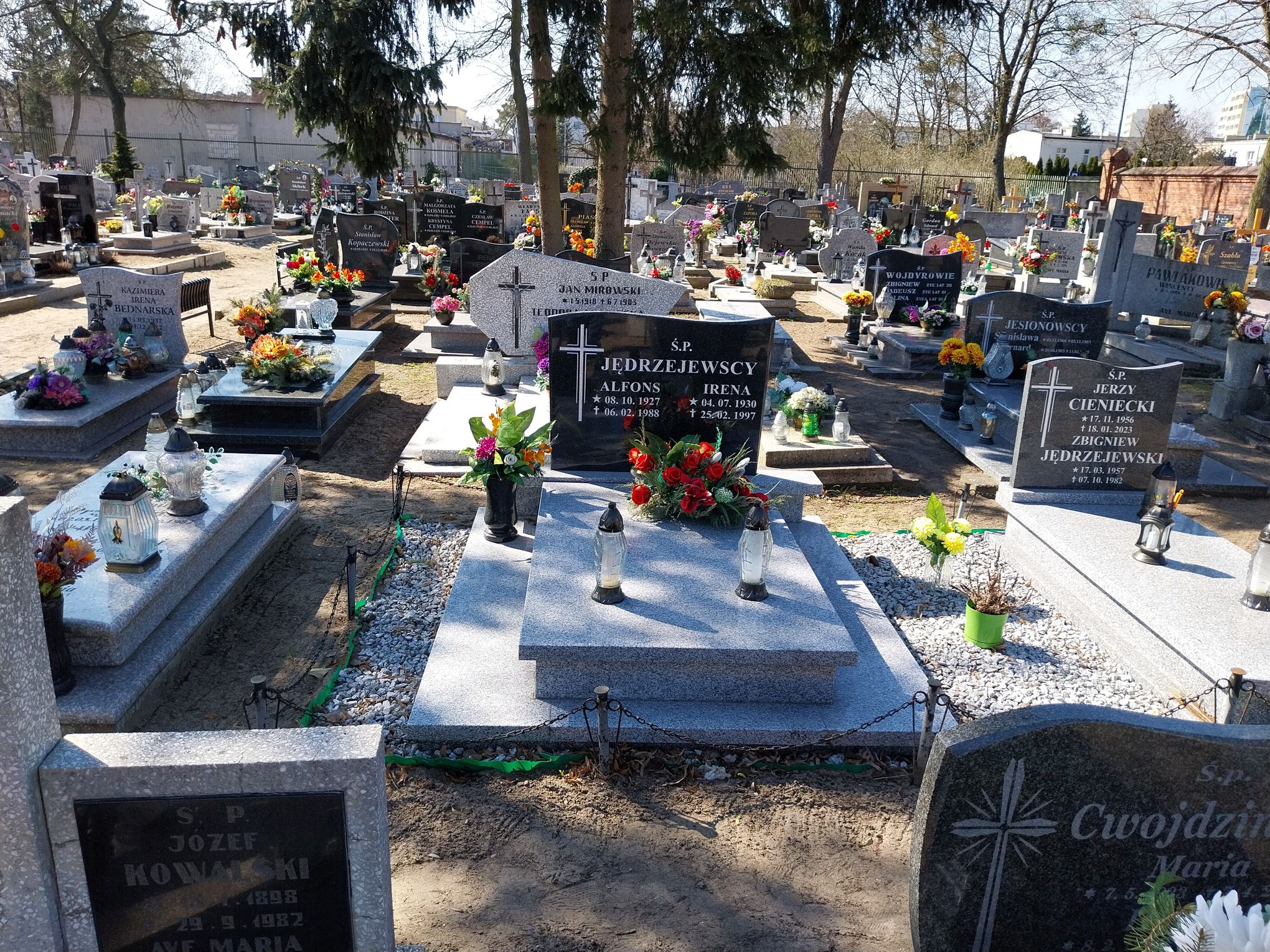 Grób Irena Jędrzejewska