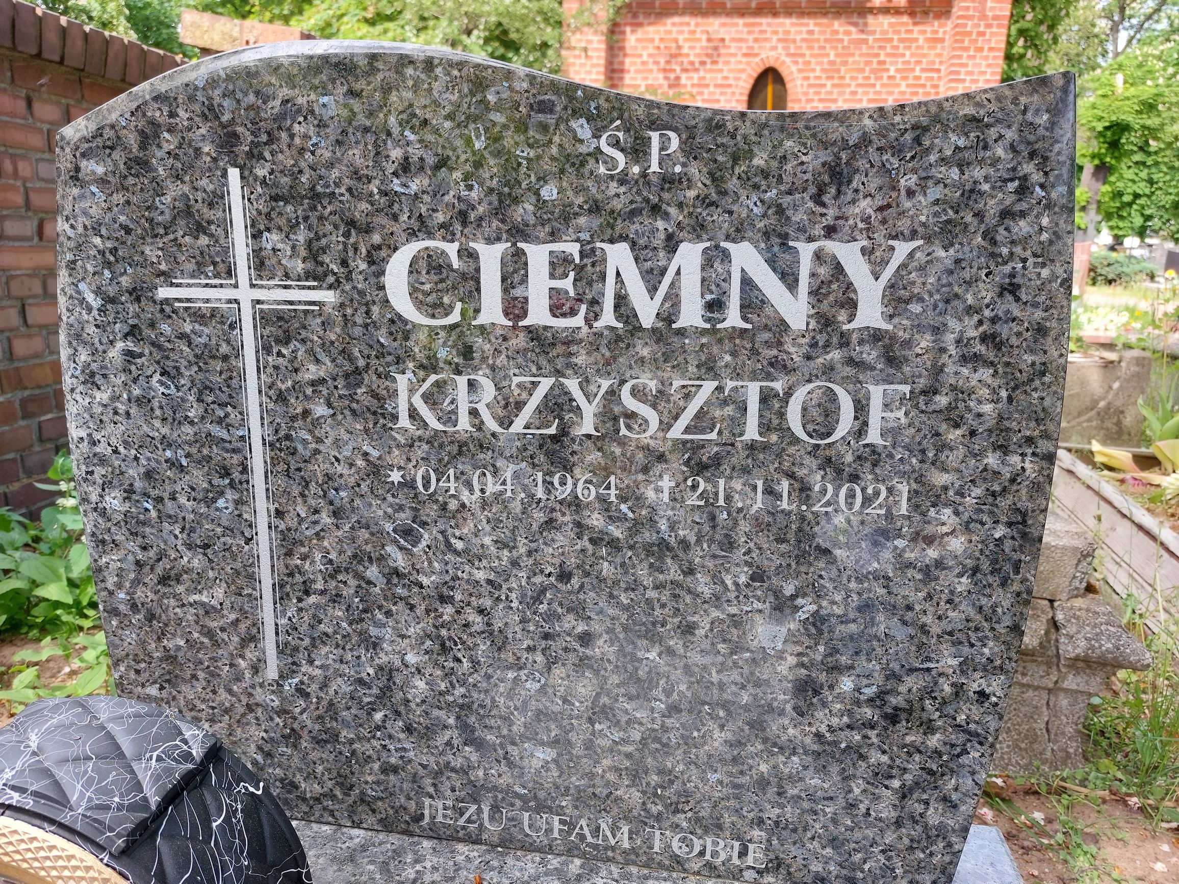 Grób Krzysztof Ciemny
