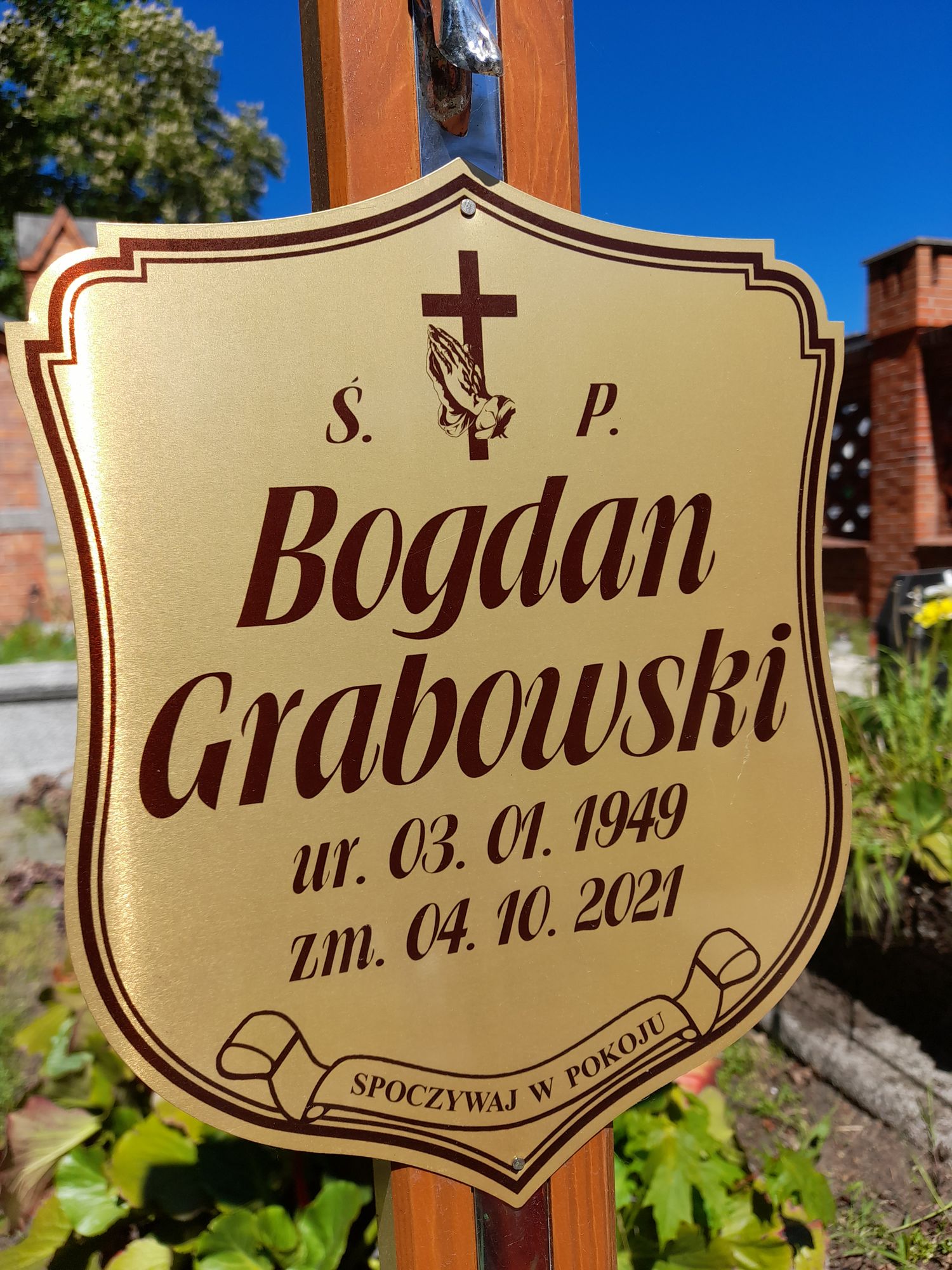 Grób Bogdan Grabowski